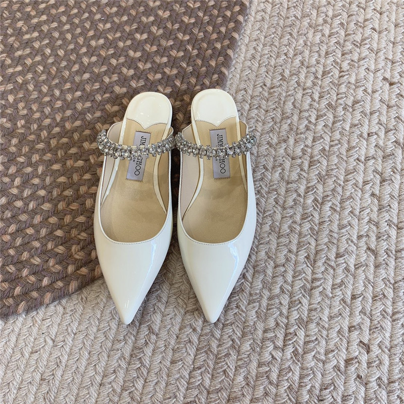 Best Replica Jimmy Choo Rhinestone Slide Sandals - Colareps