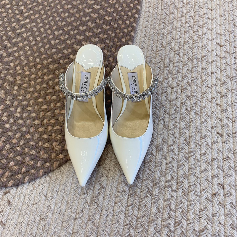 Best Replica Jimmy Choo Rhinestone Slide Sandals - Colareps