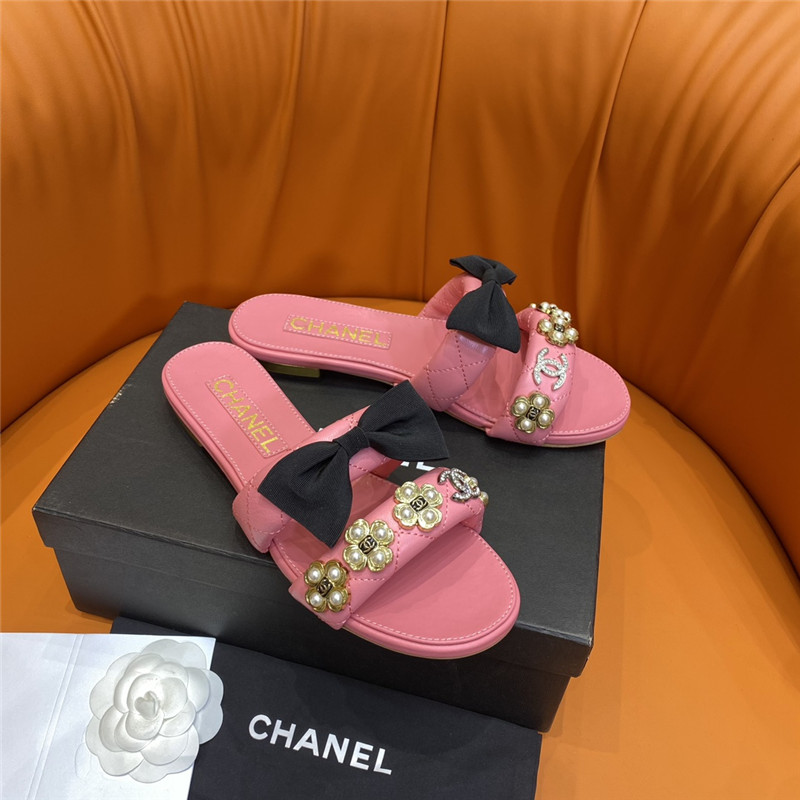 Best Replica chanel embroidered logo slippers - Colareps