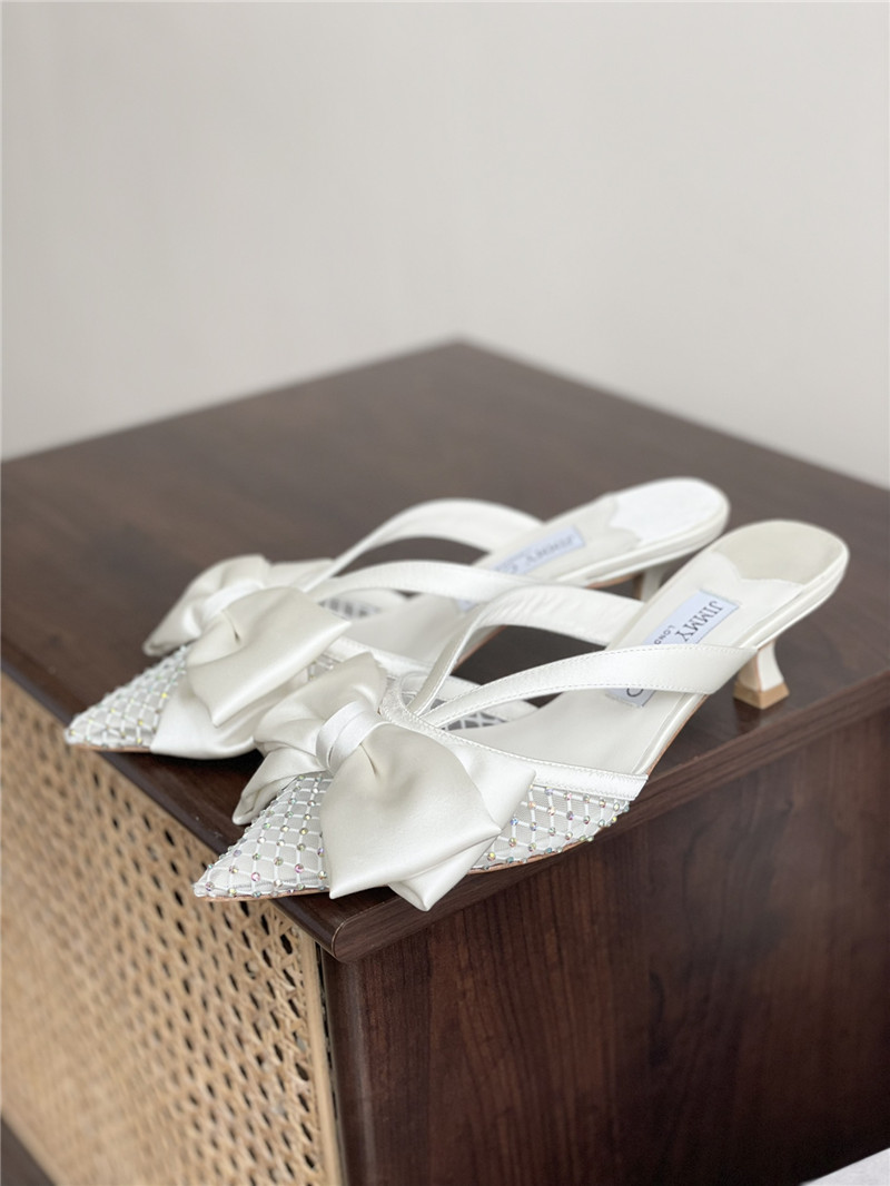 Best Replica jimmy choo bow heels dupe bow-embellished sandals - Colareps