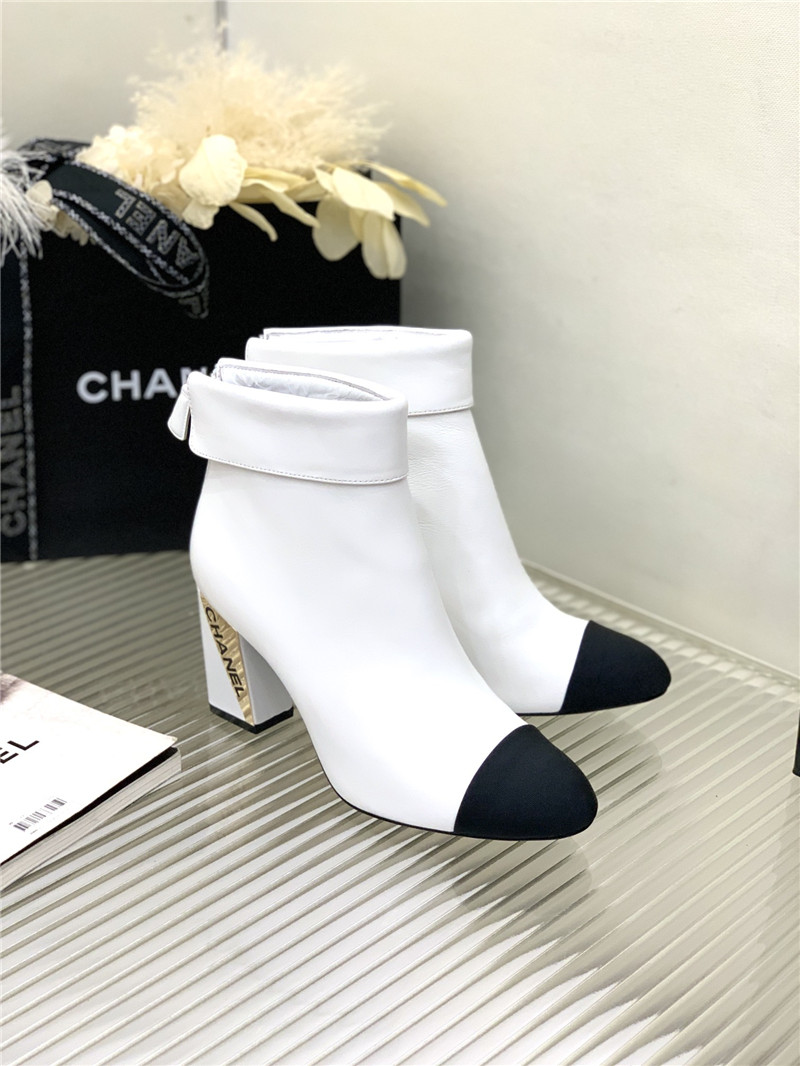 Best Replica chanel chunky heel ankle boots - Colareps