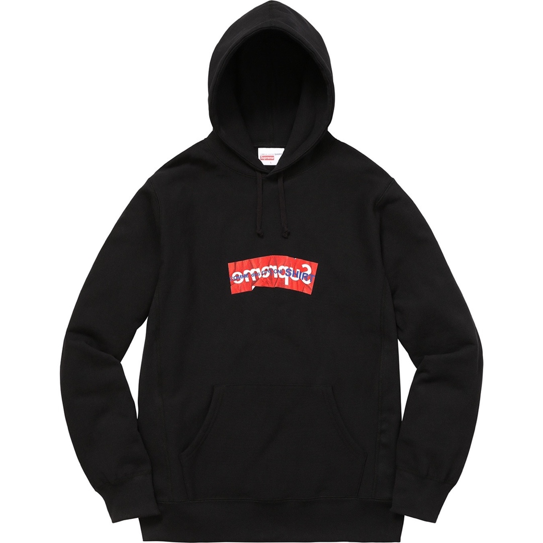 Best Replica SUPREME x CDG 17SS BOX LOGO HOODED SWEATSHIRT - Colareps