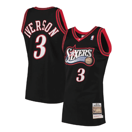 Best Replica ALLEN IVERSON PHILADELPHIA 76ERS THROWBACK JERSEY - Colareps