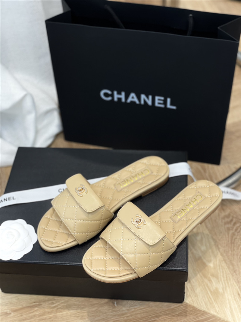 Best Replica chanel classic flat slippers - Colareps