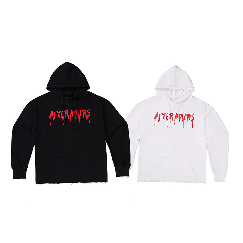 Best Replica Vlone x The Weeknd Hoodie After Hours Blood Drip Sweatshirt 6667 - Colareps