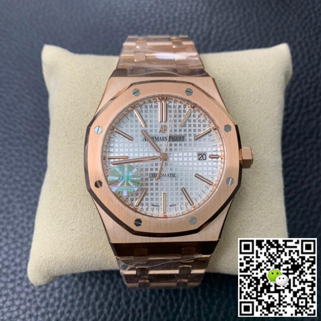 Best Replica Replica Audemars Piguet Royal Oak 15450BA.OO.1256BA.01 JF Factory 1:1 Best Edition Swiss ETA3120 White Dial - Colareps