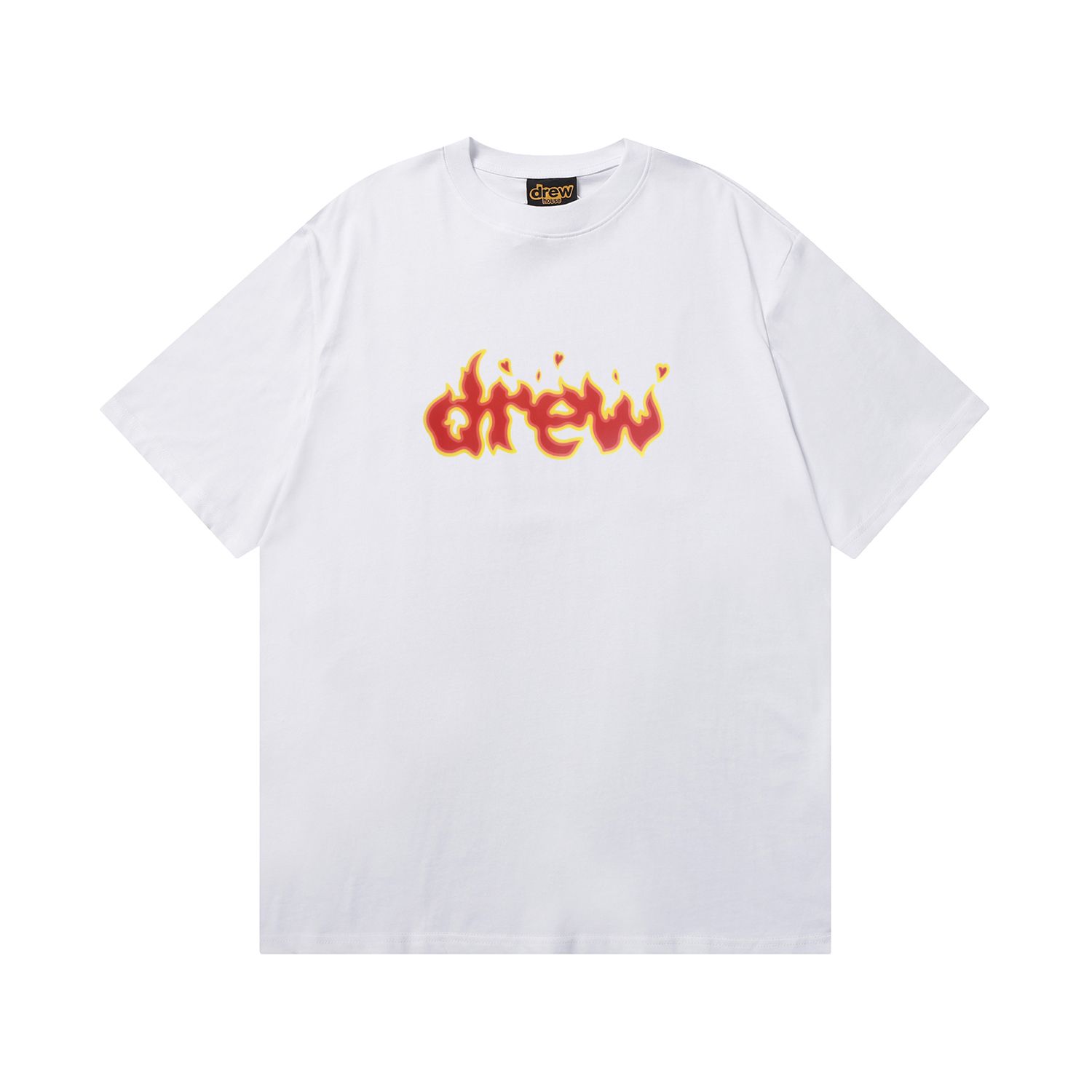 Best Replica Drew House Fire T-shirt White - Colareps