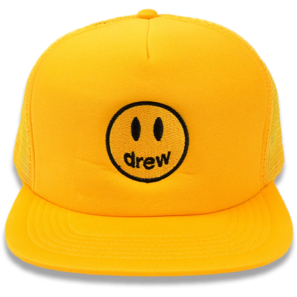 Best Replica Drew house yellow outdoor trucker mesh hat - Colareps