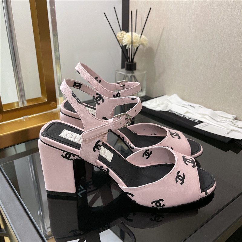Best Replica chanel chunky heel sandals - Colareps