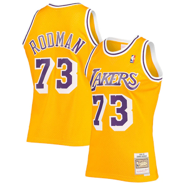 Best Replica DENNIS RODMAN LOS ANGELES LAKERS THROWBACK JERSEY - Colareps