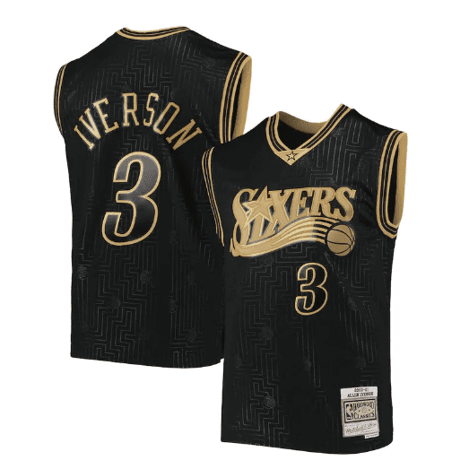 Best Replica ALLEN IVERSON PHILADELPHIA 76ERS THROWBACK JERSEY - Colareps