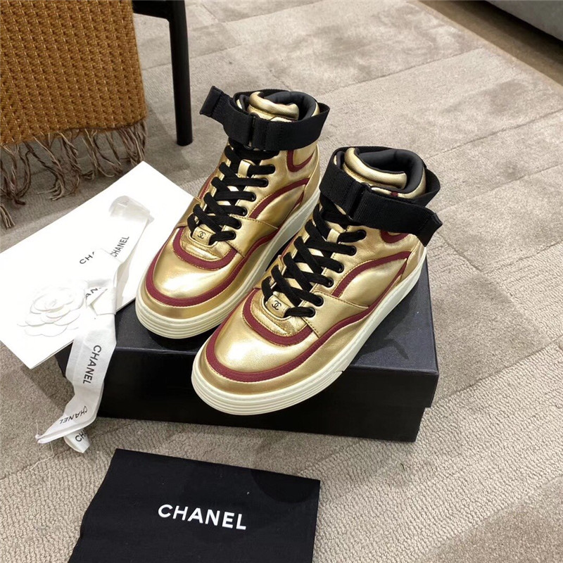Best Replica chanel gold sneakers - Colareps
