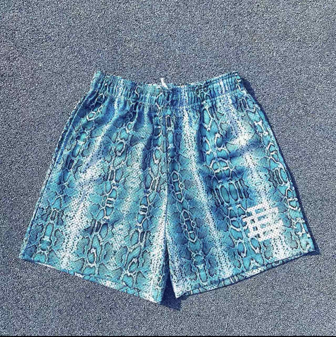 Best Replica Eric Emanuel serpentine logo shorts - Colareps