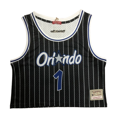 Best Replica PENNY HARDAWAY ORLANDO MAGIC WOMEN'S CROP TOP THROWBACK JERSEY - Colareps