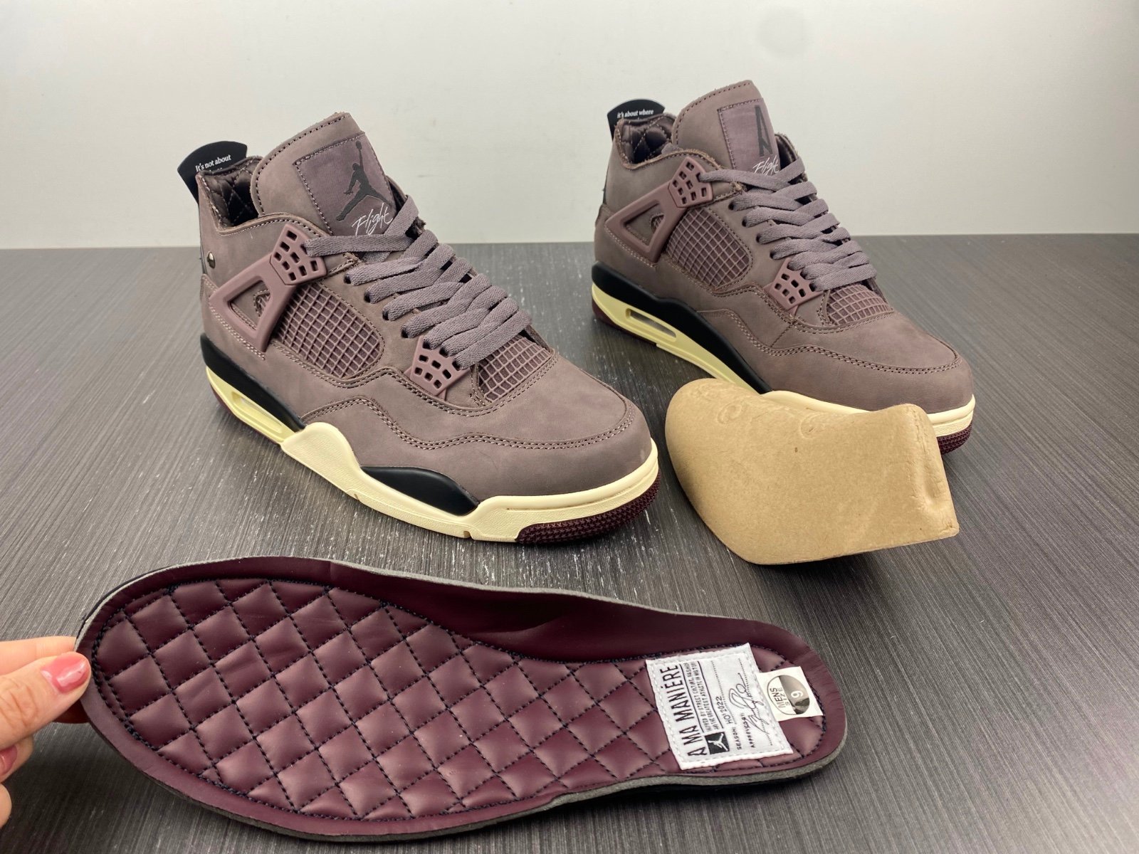 Best Replica Jordan 4 Retro A Ma Maniére Violet Ore Extended size 14 - Colareps