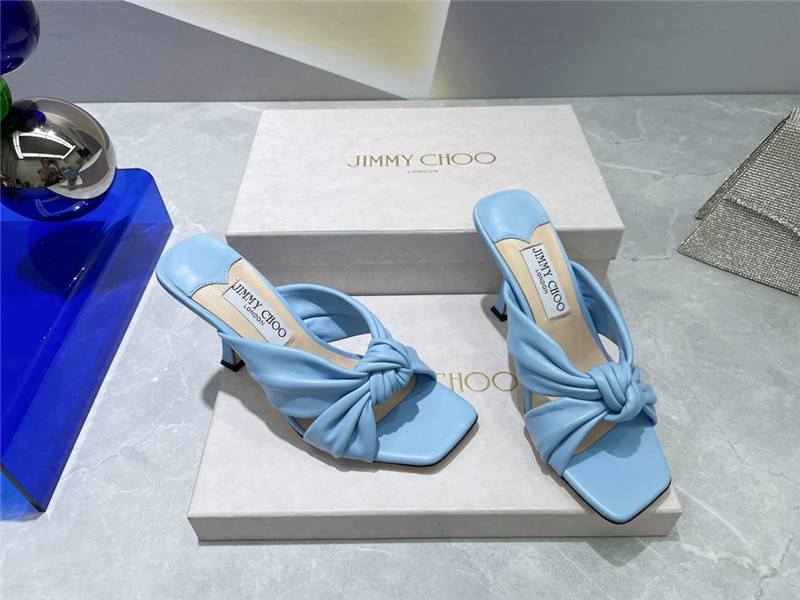 Best Replica jimmy choo bow heels dupe square toe bow sandals - Colareps