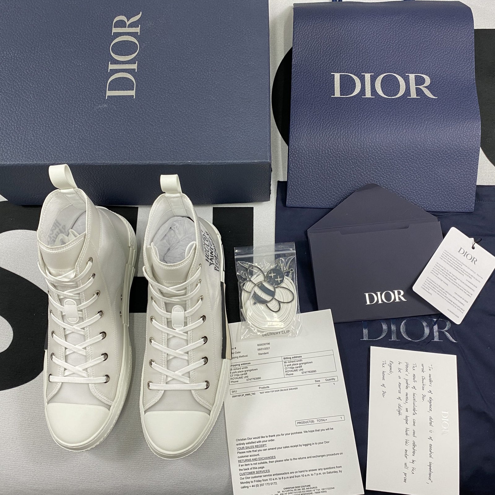 Best Replica Dior B23 High Top Sneaker 17 - Colareps