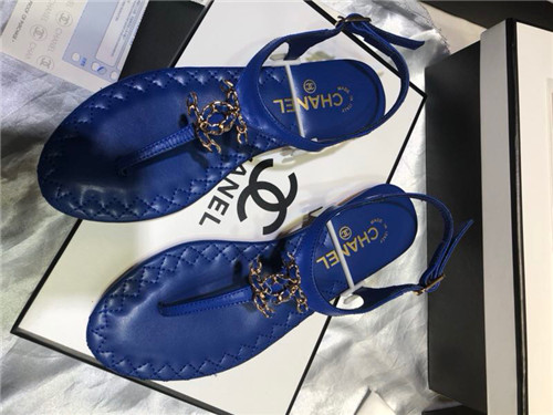 Best Replica chanel sheepskin flat sandals - Colareps