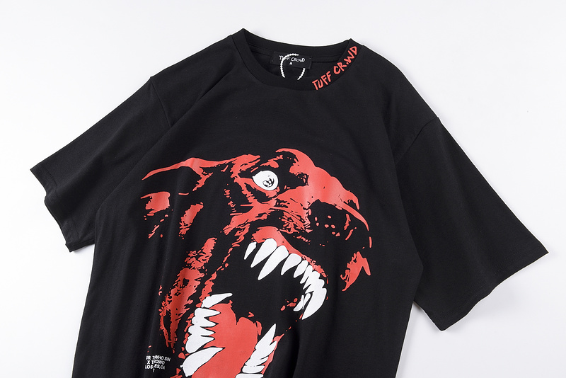 Best Replica Red Tiger Roar Print Short Sleeve tee - Colareps
