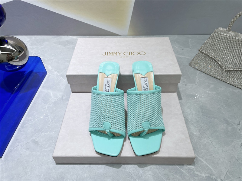 Best Replica jimmy choo square-toe knit flip-flops - Colareps