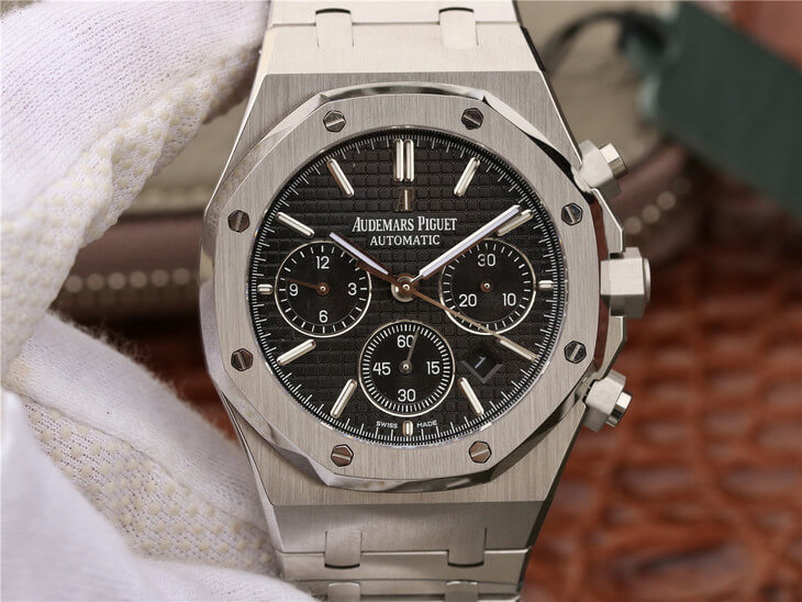 Best Replica Replica Audemars Piguet Royal Oak Chronograph 26320ST.OO.1220ST.01 1:1 Best Edition OM Factory Black Dial - Colareps
