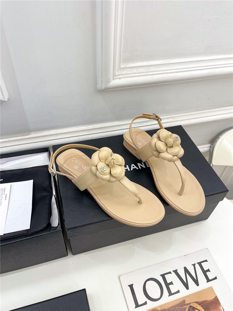 Best Replica Chanel counter catwalk style camellia sandals - Colareps