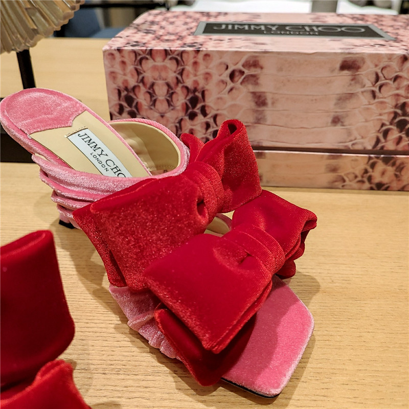 Best Replica jimmy choo bow heels dupe bow crinkle sandals - Colareps