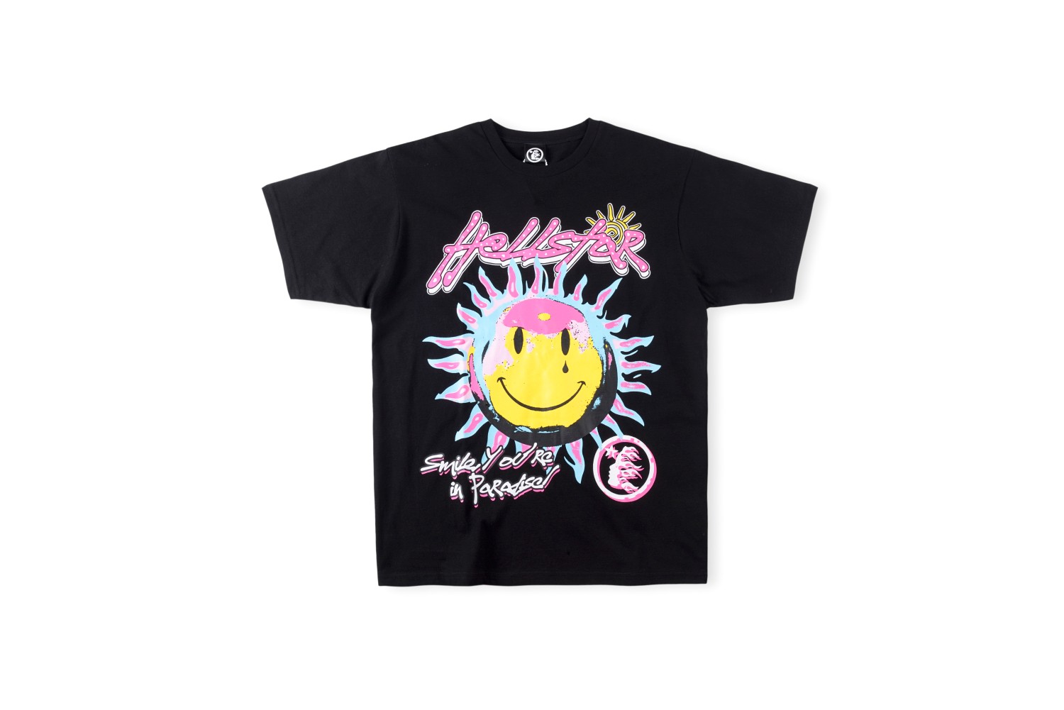 Best Replica 1:1 quality version Sun smiley face letter print tee 2 colors - Colareps