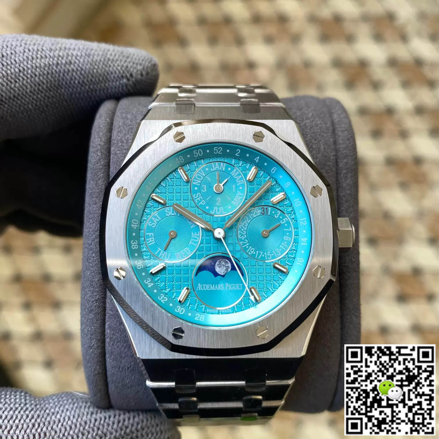 Best Replica Replica Audemars Piguet Royal Oak 26613ST.OO.1220ST.01 1:1 Best Edition APS Factory Cyan Blue Dial - Colareps