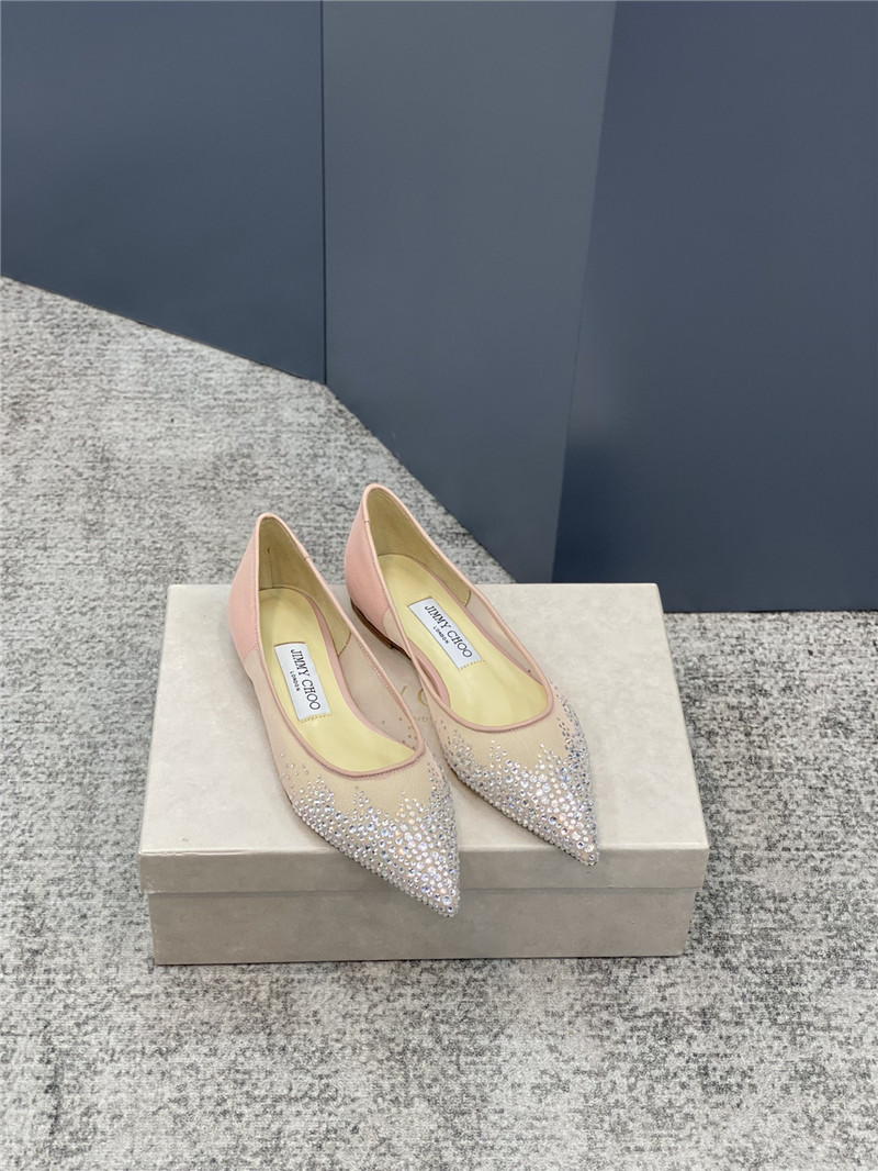 Best Replica Jimmy Choo jc mesh hot diamond high-heeled shoes - Colareps