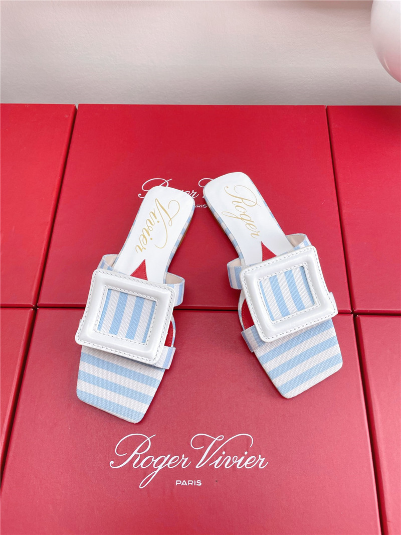 Best Replica Roger vivier embroidered buckle mules - Colareps