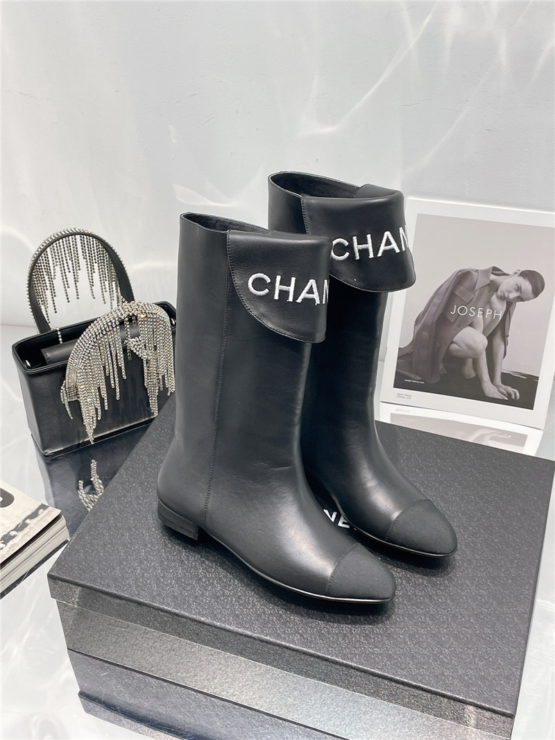 Best Replica chanel embroidered long boots - Colareps