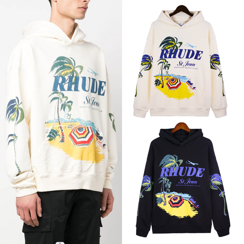 Best Replica Rhude Replica Printed Pullover Sweatshirt 2 colors - Colareps