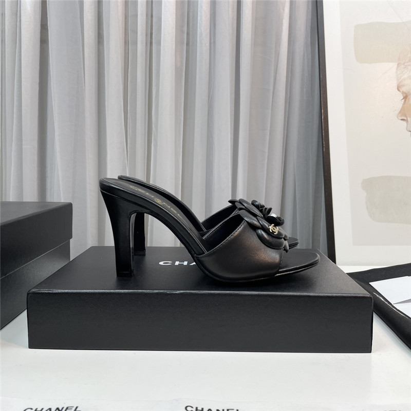 Best Replica Chanel Replica camellia slippers - Colareps