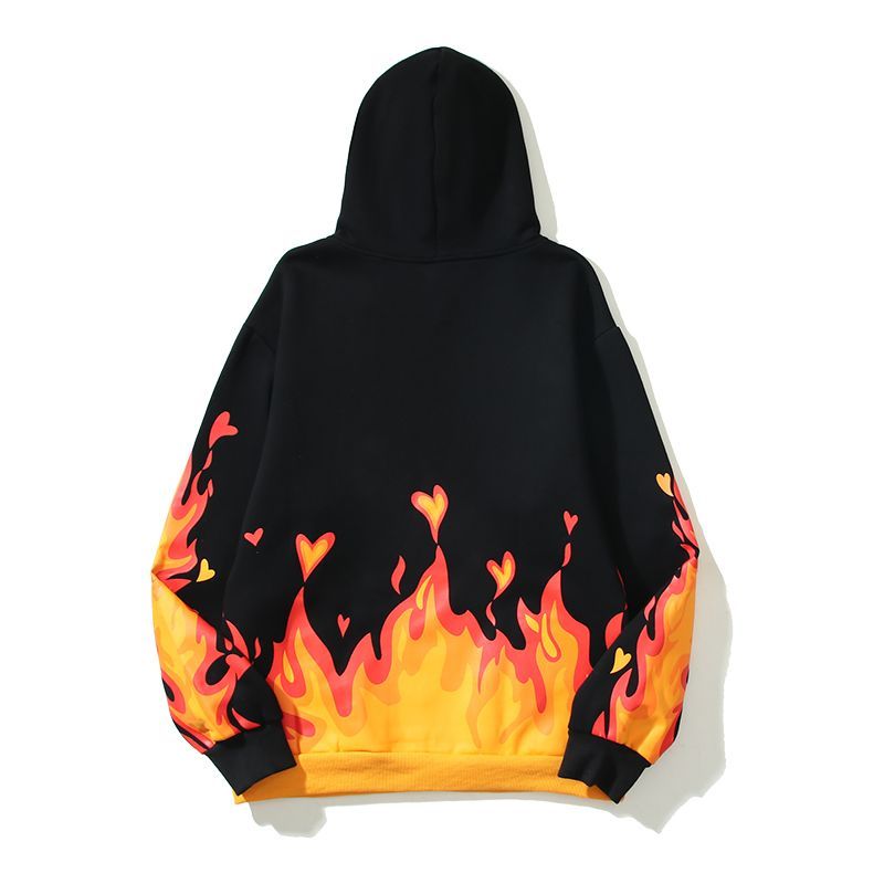 Best Replica Drew House Fire Hoodie Black - Colareps