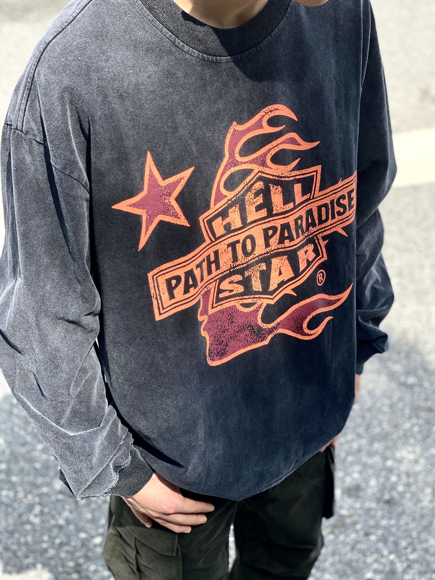 Best Replica Tribute to Harley Print Long Sleeve Shirt - Colareps