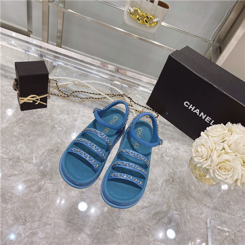 Best Replica chanel chain platform sandals - Colareps