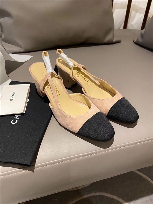 Best Replica Chanel Slingback Dupe heels sandals - Colareps