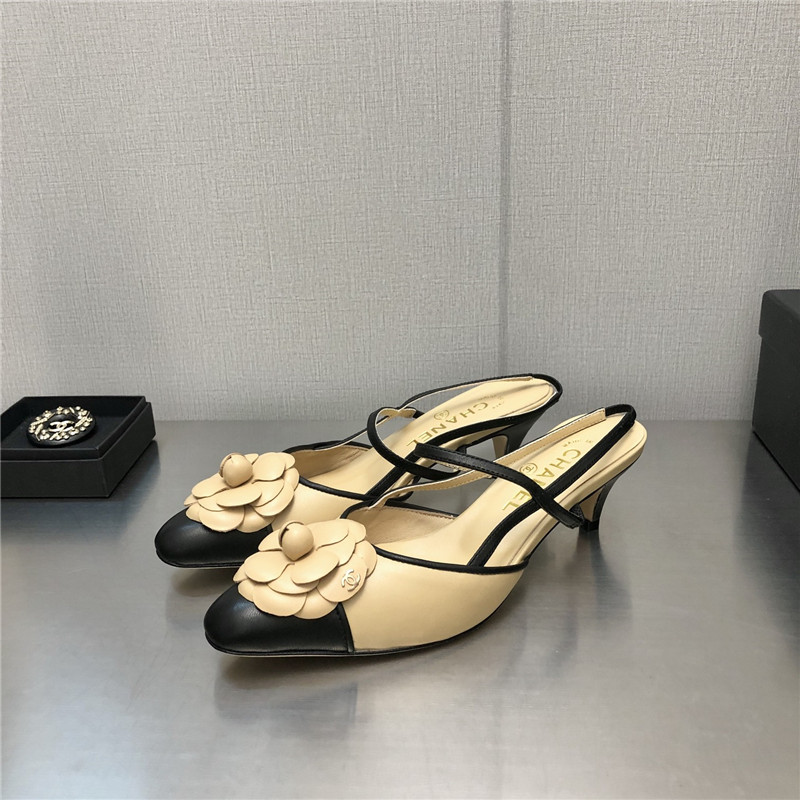 Best Replica chanel camellia square toe high heels - Colareps
