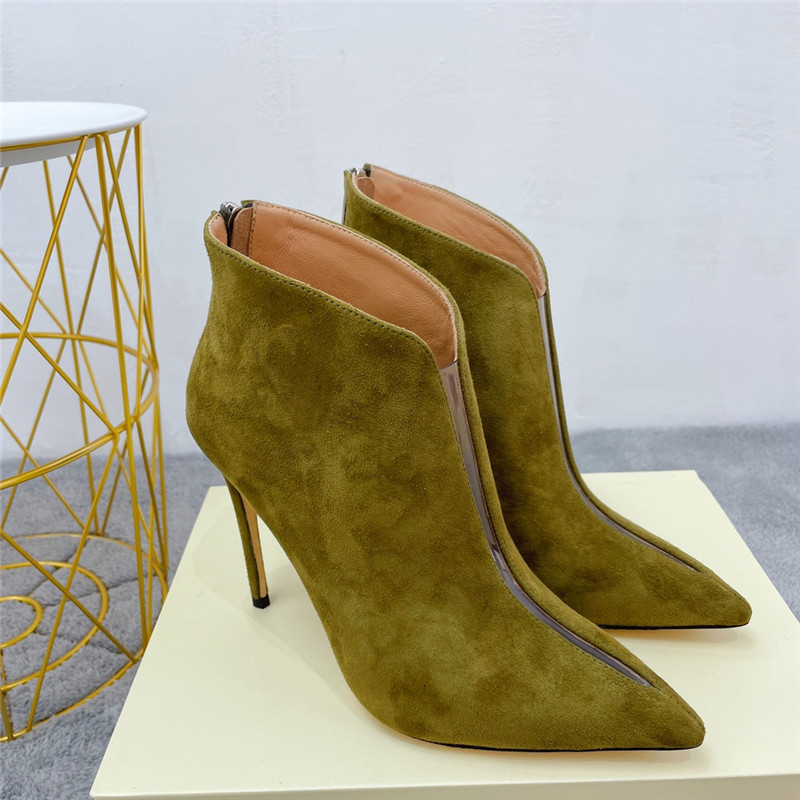 Best Replica Jimmy Choo Pearl Heels Dupe pointed toe heeled booties - Colareps