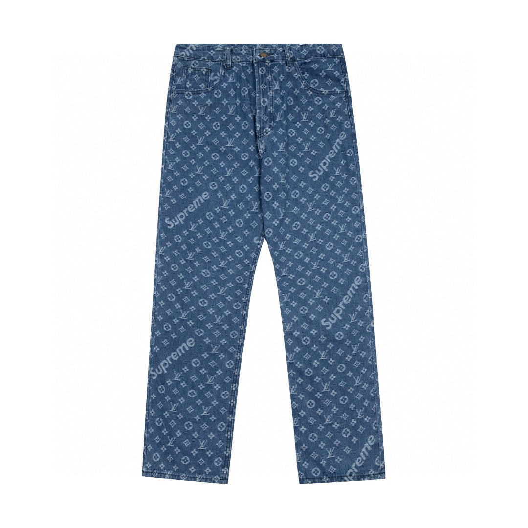 Best Replica Louis Vuitton x Supreme Jeans - Colareps