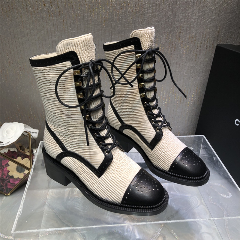 Best Replica chanel lace up martin boots - Colareps