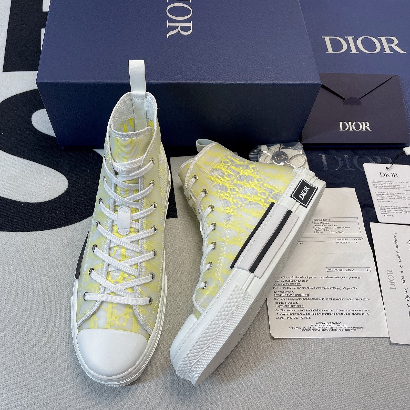 Best Replica Dior B23 High Top Sneaker 21 - Colareps