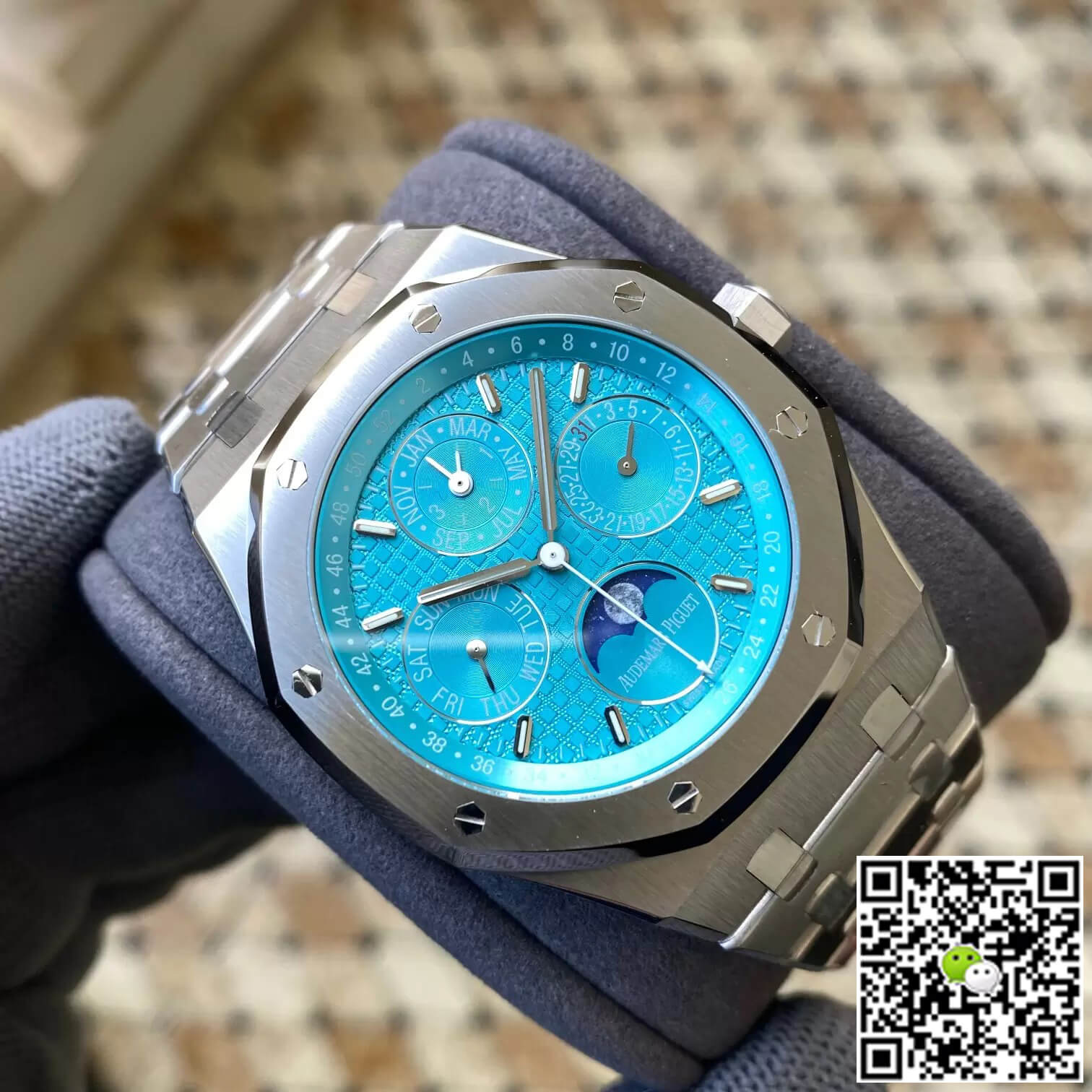 Best Replica Replica Audemars Piguet Royal Oak 26613ST.OO.1220ST.01 1:1 Best Edition APS Factory Cyan Blue Dial - Colareps