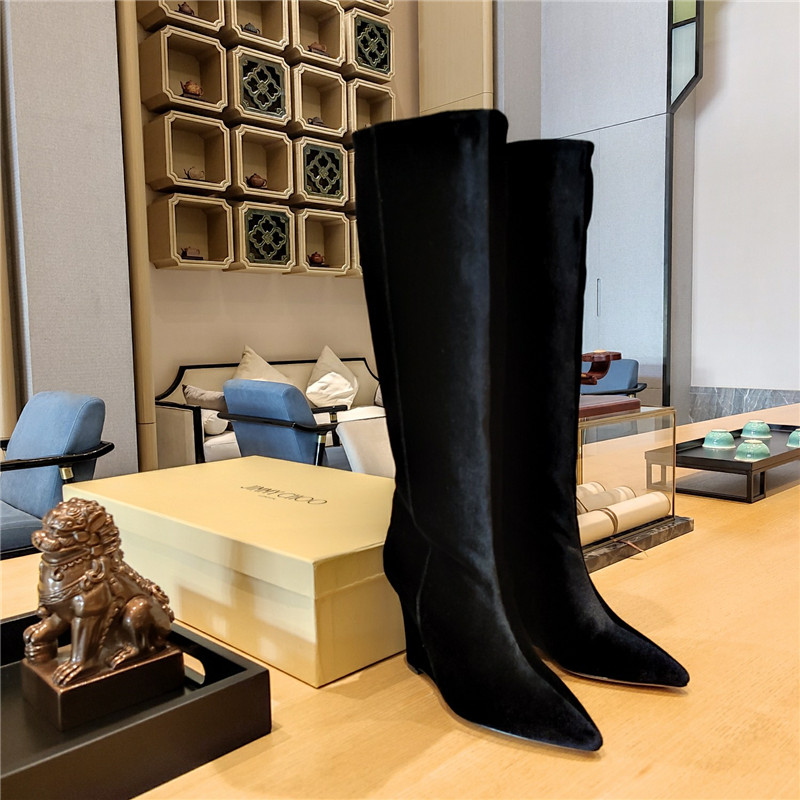 Best Replica jimmy choo Dupes wedge long boots - Colareps