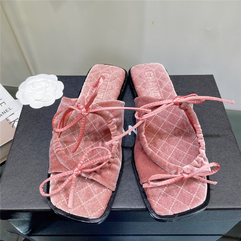 Best Replica Chanel Flat Dupes slippers - Colareps