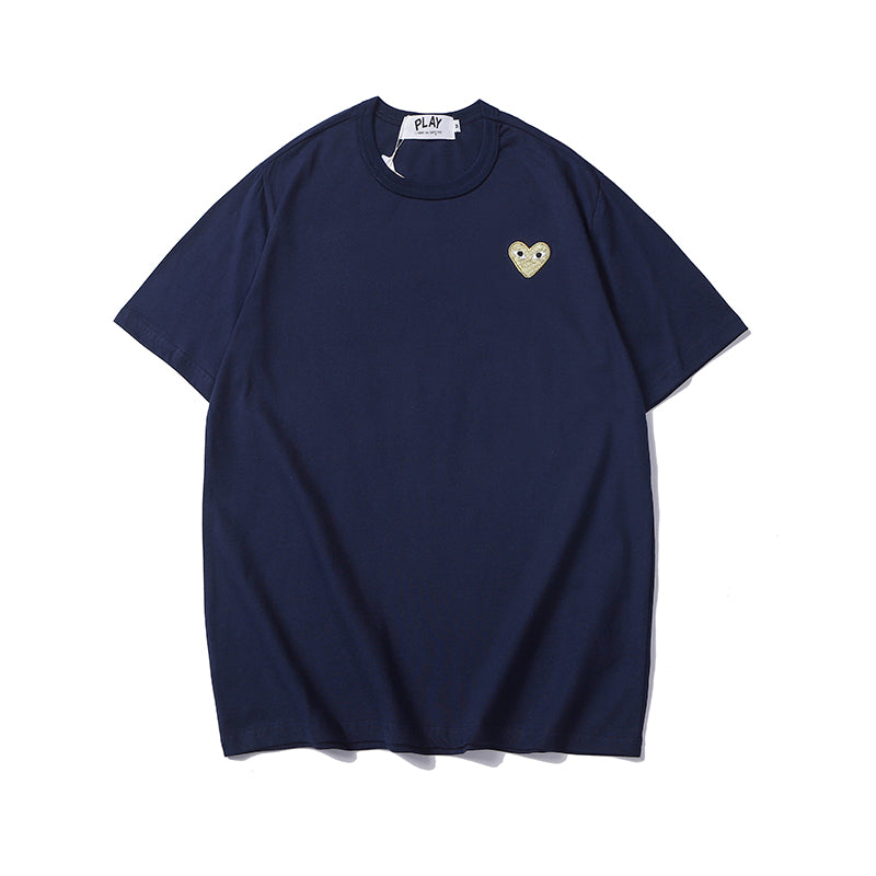 Best Replica Comme Des Garcons Play Embroidered Yellow Heart T Shirt 2332 - Colareps