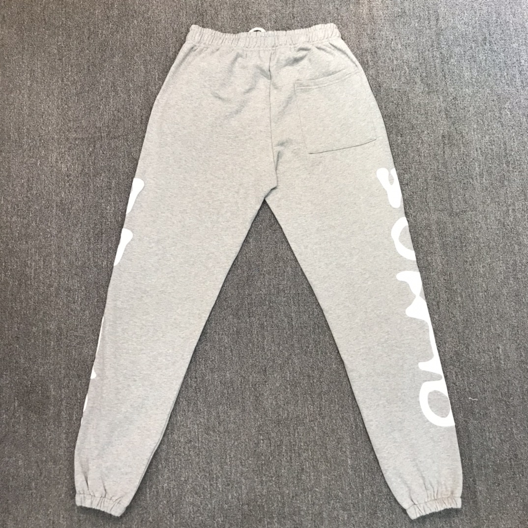 Best Replica Bright white letters combination of Spider-Man vitality foam printed sweatpants - Colareps