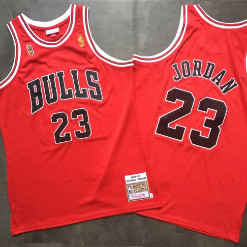 Best Replica MICHAEL JORDAN CHICAGO BULLS TROPHY THROWBACK JERSEY - Colareps