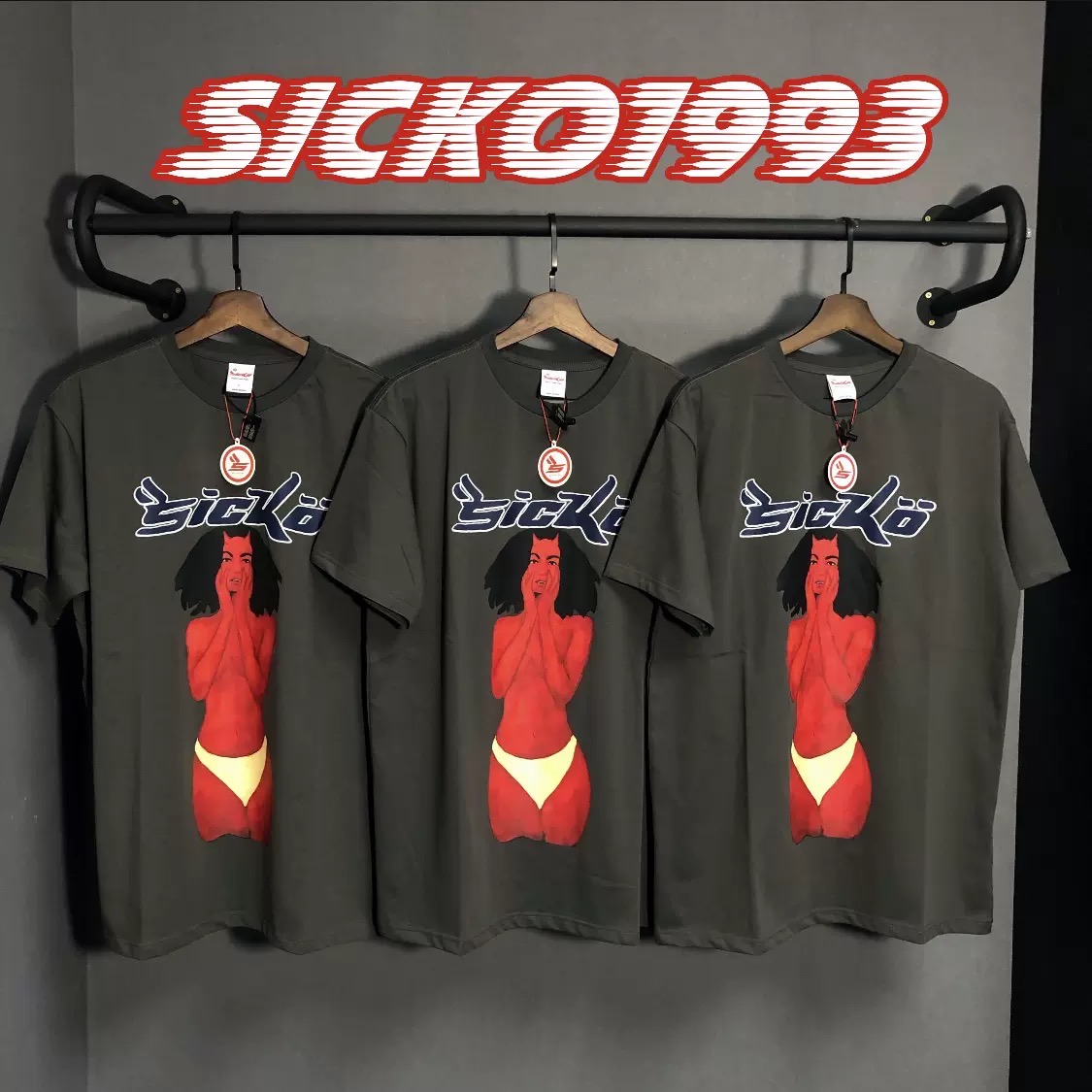 Best Replica 1:1 quality version Sicko.1993 naked demon girl tee - - Colareps